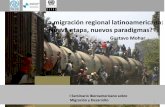 La migración regional latinoamericana: ¿Nueva etapa ...segib.org/wp-content/uploads/1643dcdae631e7700c9348339ea437e3.pdf · características regionales diferenciadas. 3 . ... Nuevos