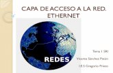 CAPA DE ACCESO A LA RED. ETHERNET · Capa de acceso a la red. Ethernet Como se muestra en la figura, Ethernet en la Capa 2 se ocupa de estas limitaciones. Las subcapas de enlace de
