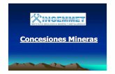 Concesiones Mineras - Portal Institucional e Información … La concesión minera otorga el derecho al aprovechamiento de los recursos minerales existentes en un yacimiento mineral.