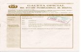 ,. GACETA OFICIAL - cepb.org.bo 813.pdf · DEL. ESTADO PLURINACIONAl DE BOLIVIA. I Artículó Primero de la Ley del 17 de diciembre de ... Implementar el currículo base y coordinar
