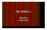 IEC 60601-1 - núcleo de ingeniería biomédica 60601-1.pdf · Def. de equipo médico lEquipo eléctrico, provisto de no más de una conexión fuente de alimentación, cuyo propósito