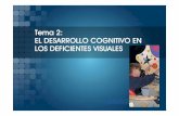 Tema 2: EL DESARROLLO COGNITIVO EN LOS …barbacana.net/moramerchan/system/files/Tema2_0.pdf · similares a sus pares hasta los 12 años (Pring, 2008) Baja visión y malas habilidades