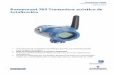 Rosemount 705 Transmisor acústico de totalización · tales como los accesorios Swagelok®. 1. Instalar el medidor de turbina de acuerdo con los ... estándar asegurándose de usar