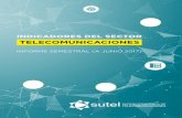 TELECOMUNICACIONES - SUTEL: Superintendencia de ... · Indicadores del Sector de Telecomunicaciones 2 EVOLUCION GENERAL Ingresos 379 091 I Sem-16 II Sem-16 I Sem-17 395 767 394 956