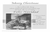 Feliz Navidad - Our Lady of Good Counsel · #453 Our Lady of Good Counsel Parish, Staten Island, NY Page #1 Feliz Navidad “...este es Cristo el Rey, a quien pastores escoltan y