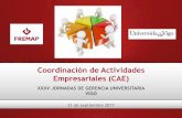Coordinación de Actividades Empresariales (CAE)uvigo.gal/eventos/wp-content/uploads/2017/10/21sept_Infraestructu... · CAE TIPO DE EMPRESA OBLIGACIÓN DOCUMENTAL Realización A=