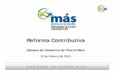 Reforma Contributiva - Welcome to the Chamber · fraude, engaño, etc. Contribución ...