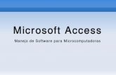 Microsoft Access - Materias de UES-FMO | Otro blog con la ... · Microsoft Access es un programa Sistema de gestión de base de datos relacional creado y modificado por Microsoft