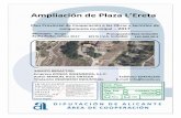 Ampliación de Plaza L’Ereta - abierta.diputacionalicante.esabierta.diputacionalicante.es/wp-content/uploads/DocExpInformac... · 40% de morro de cantera de 80/150mm, 30% con material