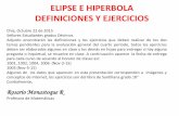 ELIPSE E HIPERBOLA DEFINICIONES Y EJERCICIOSconaldi.edu.co/wp_ES/wordpress/matematicas/wp-content/...ELIPSE E HIPERBOLA DEFINICIONES Y EJERCICIOS Chía, Octubre 22 de 2015 Señores