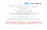 TELÉFONOS DE MÉXICO, S.A.B. DE C.V. (TELMEX) · Títulos en circulación al 31 de diciembre de 2009 8,115 millones de acciones comunes Serie AA ... utilidad neta, utilidad neta