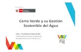Cerro Verde y su Gestión Sostenible del Agua - InterCLIMAinterclima.minam.gob.pe/Presentaciones/2016/Dia2/Mesas-Paralelas/... · sistema de captación y ... de agua potable de la