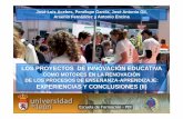 LOS PROYECTOS DE INNOVACIÓN EDUCATIVAservicios.unileon.es/.../2.Proyectos_innovación_educativa-Acebes.pdf · los proyectos de innovaciÓn educativa como motores en la renovaciÓn