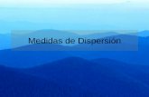 Medidas de Dispersión - ..:: Centro de Geociencias ::.. …ramon/EstInf/Clase2.pdfMedidas de dispersión Ahora vamos a ver las medidas de dispersión las cuales nos dicen de cómo