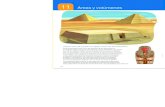 Propósitos 11 Áreas y volúmenes Previsión de dificultades · 164 11 Áreas y volúmenes ¿Cómo eran las tumbas en Egipto antes de las pirámides? Si te preguntan cómo eran las