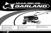MULE 861 QG - Maquinaría de jardinería | Garland€¦ · Gracias por haber elegido esta máquina Garland. Estamos seguros de que usted apreciará la calidad ... red de asistencia