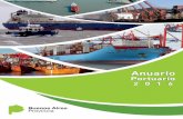 2 Anuario Portuario 2016 - mp.gba.gov.ar · tuarias (SAP) representa la Autoridad Portuaria provincial, encargada de desarrollar y planificar el desenvolvi-miento de este sistema