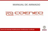GUIA DE ARMADO - COENEQ - …andamioscertificadosa.com/documentos/MANUALDEAMC.pdfANDAMIO CERTIFICADO El presente manual de armado se establece como una guía para los operarios que