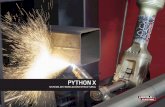 PYTHON X - Lincoln Electric Global Sites · Python X TODO EN UNO El Sistema de Fabricación Estructural Python X fue diseñado para incorporar tantas funciones de fabricación como
