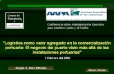 Centro de Transporte y Logística para América Latina y el …€¦ ·  · 2005-02-08Países en Vías de Desarrollo 8.8% Economías desarrolladas ... 3,000 TEU’s= 3,000 CAMIONES