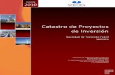 Catastro de Proyectos de Inversiónapp.sofofa.cl/indicadores/CPI/Informe/1Sem_2010.pdfEl Catastro de Proyectos de Inversión es una publicación que realiza el Departamento de Estudios