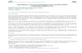 NORMAS ECUATORIANAS DE AUDITORIA … ECUATORIANAS DE AUDITORIA GUBERNAMENTAL Acuerdo de la Contraloría General del Estado 19 ... I. Relacionadas con el Auditor Gubernamental, (A.G.)