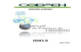 FÍSICA II - cobaeh.edu.mx · ciencias experimentales fÍsica ii cuarto semestre 2 Índice presentaciÓn 3 ... presentaciÓn 3 reglamento de laboratorio 3 justificaciÓn 4 ... 5.-presiÓn