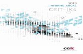 INFORME ANUAL CEIT-IK4ceit.es/images/stories/files/pdf/memoria_anual/Ceit_memoria_2013.pdf · Biológicos y Microsistemas una oferta completa para el ar la solución de complejos