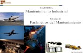 CATEDRA Mantenimiento Industrial - denygonzalez · Ing. Deny González CATEDRA Mantenimiento Industrial Unidad II Parámetros del Mantenimiento