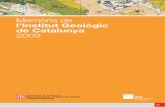 IGC. Memòria 2009 - icgc.cat · Memòria de l’Institut Geològic de Catalunya ... 2.4 Serveis externs Estudis informes i notes tècniques 5 7 9 9 11 13 14 15 15 24 26 29 31 31