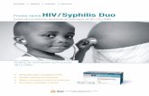 Prueba rápida HIV/Syphilis Duo - CTR ScientificR1205).pdf · 2 in 1 SD BIOLINE Prueba rápida HIV/Syphilis Duo VIH 1/2 Sífilis Línea de control Fácil de usar • Muestra : Sangre
