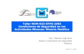 Taller NOM-023-STPS-2003 Condiciones de …trabajoseguro.stps.gob.mx/trabajoseguro/boletines anteriores/2006...”Condiciones de Seguridad en las Actividades Mineras: Minería Metálica”