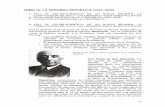 TEMA 12: LA SEGUNDA REPÚBLICA (1931-1936) · tema 12: la segunda repÚblica (1931-1936) a. 1931: el establecimiento de un nuevo rÉgimen, la constituciÓn de 1931 y las grandes cuestiones