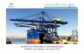 OPERATIVA PORTUARIA Y SOSTENIBILIDAD · Equipos Auxiliares con ... operadores portuarios, fabricantes, ... tanto a la evolución del sector de transporte hacia modelos operativos
