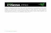 Diseñado específicamente para jugar, el Razer Cynosa …dl.razerzone.com/master-guides/CynosaPro/CynosaProOMG...0 | For gamers by gamers Diseñado específicamente para jugar, el
