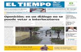 PREGUNTA DE LA SEMANA: Oposición: en un diálogo …media.eltiempo.com.ve/EL_TIEMPO_VE_web/68/diario/docs/...Taxistas y choferes de rutas vecinales de El Tigre manifestaron ayer entre