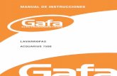 MANUAL DE INSTRUCCIONES - gafa.com.ar · BIENVENIDA Gracias por elegirnos, usted ha escogido un producto marca Gafa que es garantía de seguridad, calidad y duración. Usted incorpora