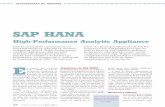 SaP Hana - seidor.es · Las tablas se particionan de ... recientemente en Orlando, SAP ha hecho públicas las declaraciones de algunos de sus clientes más impor-tantes a nivel ...