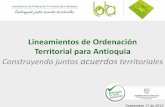 Lineamientos de Ordenación Territorial para Antioquia ... · COMISION TRIPARTITA ... Matriz de Gestión M E D Principios Rectores O L O G I Usos Preferentes ZONIFICACION FUNCIONAL