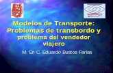 Modelos de Transporte: Problemas de transbordo y · 4 QEs una extensión al problema de transporte en el cual se agregan nodos intermedios (nodos de transbordo), para tomar en …