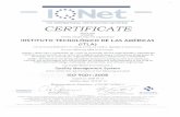 sertificado - ITLA · ISO 9001 - NTC-ISO Este Certificado es aplicable a las siguientes ... continua y la prestación de servicios tecnológicos a empresas e instituciones en las