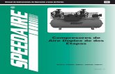 Compresores de Aire Dúplex de dos Etapas · 2015-10-07 · Manual de Instrucciones de Operación y Lista de Partes ES Modelos 35WC60, 35WC61 ... • Receptor de aire ASME con válvula