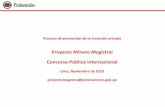 Proyecto Minero Magistral Concurso Público Internacional0/2/JER/PC... · Proyecto Minero Magistral OPCIÓN CONSTRUCCIÓN PRODUCCIÓN 2011 2012 2013 2015 2016 2017 2018 CONVENIO MARCO