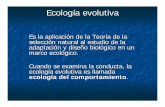 ecología del comportamiento - Marcelo Cardillomarcelocardillo.tripod.com/Clase_2.pdfBrown y Pianka entre otros. Robert MacArthur. Ecología evolutiva como marco neodarwiniano! Uso