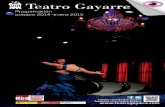 Programación octubre 2014-enero 2015 - Teatro Gayarre · los grandes intérpretes de la historia del bolero (Lucho ... una pesadilla universal gallega y universal. ... paredes se