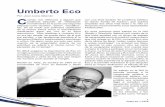Umberto Eco - ENP 3, UNAM Méxicoenp3.unam.mx/revista/articulos/5/umbertoeco.pdf · Justo en 1 Click 1 Por: Juan Loera Albarrán Umberto Eco C uando nos referimos a alguien que podemos