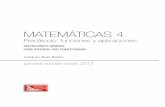 MATEMÁTICAS 4 - Grupo Editorial Patriaeditorialpatria.com.mx/pdffiles/9786074385977.pdf · BLOQUE 1 Reconoces y realizas operaciones con distintos tipos de funciones . . . . 2 Contenido