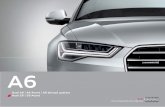 Audi A6 HK 433-1230 62 61spanischE · 6 Audi A6 | Audi A6 Avant Todas las líneas, todas las superficies, se complementan en el Audi A6 convirtiendo al automóvil en una berlina que