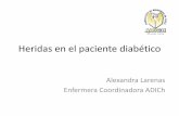 Heridas en el paciente diabético - ADICH en el paciente diabeticos.pdf · Ulceras •Las úlceras y amputaciones constituyen un gran problema de salud ... Enrojecimiento y dolor