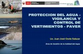 PROTECCION DEL AGUA - VIGILANCIA Y CONTROL … contaminación del ambiente y del agua es el resultado de los modelos mentales: Modelo mental Forma de actuar Resultado Tecnocrático